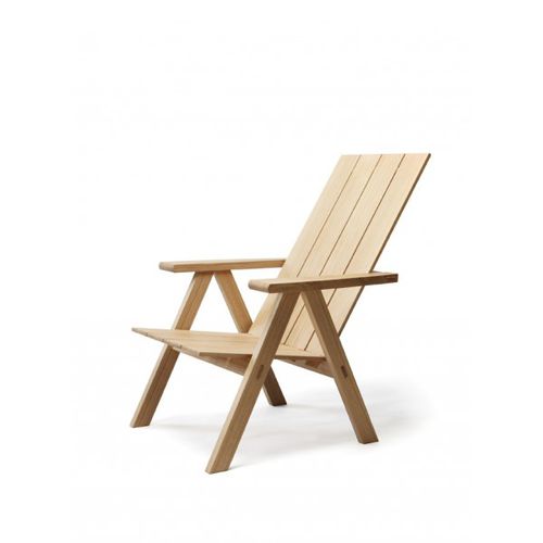 Moderner Sessel - ARKIPELAGO KVTT3 - Nikari - Eiche / mit Fußstütze / für Garten