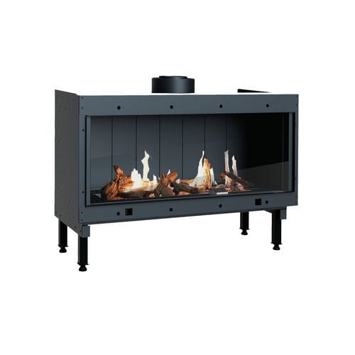 Gaskaminofen - Mira FS - Mira Heating Co. Ltd. - freistehend / modern / Edelstahl