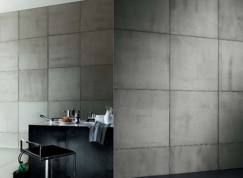 Dekorplatte für Wand - CIMENTO® SMOOTH - SAI industry - Holz / Beton / glatt