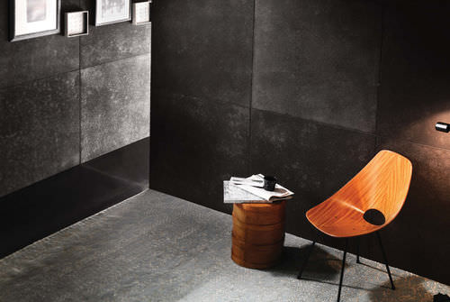 Dekorplatte für Wand - CIMENTO® VIBRATED - SAI industry - Ton / Beton / in Steinoptik