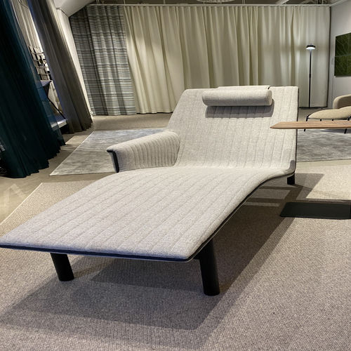 Moderne Récamiere - PLANAR - David design - Stoff / Leder / Eiche