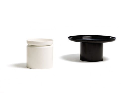 Moderner Tisch - PLUVIAL - David design - Aluminium / rund