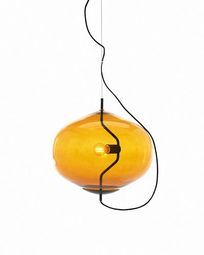 Hängelampe - FONDUE - David design - Glas / geblasenes Glas / modern