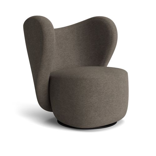 Moderner Sessel - BIG - NORR11 - Stoff / Sperrholz / grau