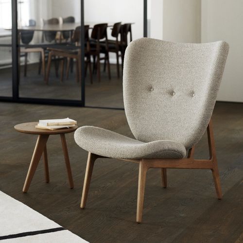 Moderner Sessel - ELEPHANT - NORR11 - Leder / Eiche / Polster