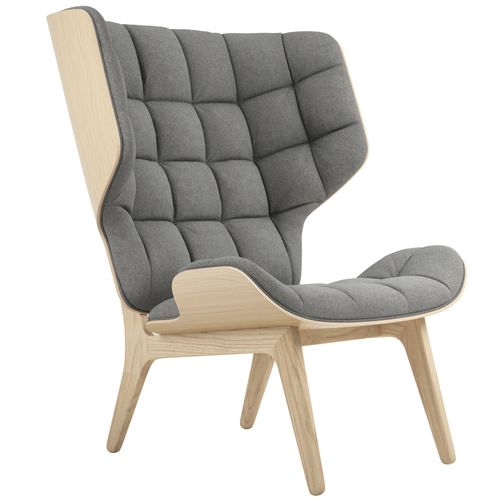 Moderner Sessel - MAMMOTH - NORR11 - Samt / Wolle / Leder