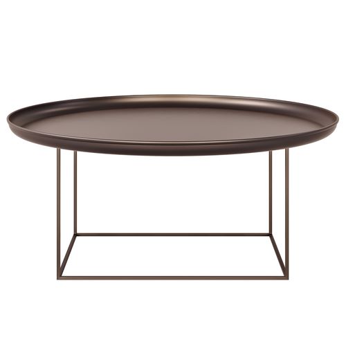 Moderner Couchtisch - DUKE LARGE - NORR11 - Metall / Gestell aus Aluminium / rund