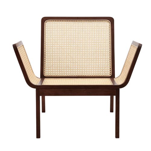 Sessel / französischer Stil - LE ROI - NORR11 - Rattan / Eiche / mit abnehmbarem Kissen