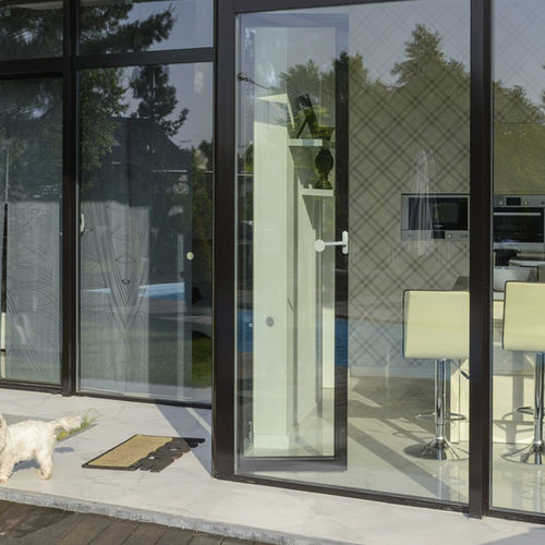 Einflügelige Fenstertür - MB-45 - drutex - Aluminium / mit Doppelverglasung / wärmeisoliert