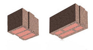 Leichtgewichtiger Betonstein - Bisomark - BISOTHERM - für tragende Innenwand / mit integrierter Isolierung