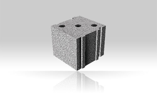 Leichtgewichtiger Betonstein - Bisophon - BISOTHERM - Massiv / für tragende Innenwand / Brandschutz