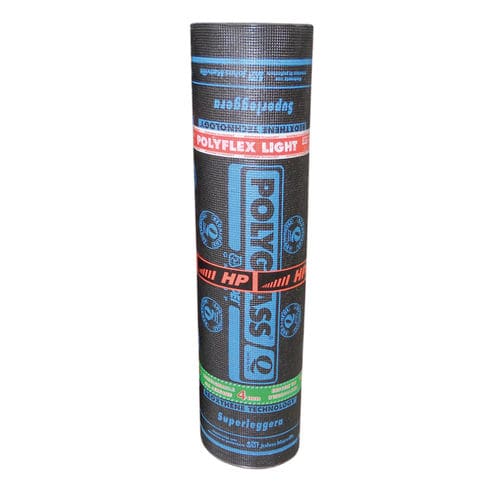 Sicherheits-Abdichtungsbahn - POLYFLEX HP LIGHT - Polyglass Spa - für Brückenbau / für Parkplätze / Rollen