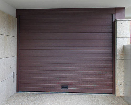 Sektionale Garagentür - STUCCO - AGM - aus lackiertem Stahl / automatisch / manuell