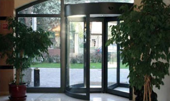 Eingangstür - AGM - Aluminium / Schiebe / Glas
