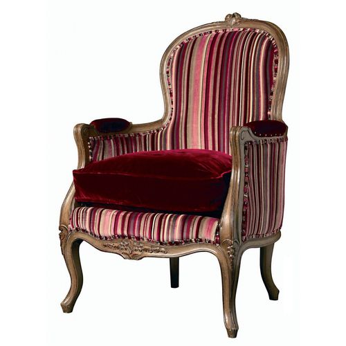 Sessel / Louis XV - SABINE : RÉF. 17000 - OVATION Paris - Stoff / Holz / Bergère-Stil