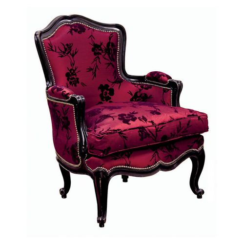 Sessel / Louis XV - BÉATRICE : RÉF. 17001 - OVATION Paris - Stoff / Holz / Bergère-Stil