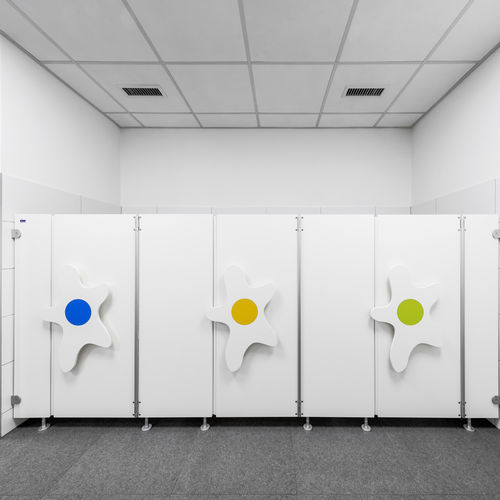 HPL-Sanitärkabine - B-BAMBINO - KEMMLIT-Bauelemente GmbH - Holz / für Toiletten / für Kindergarten