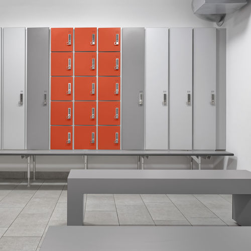 Stahl-Garderobenschrank - TYPO S - KEMMLIT-Bauelemente GmbH - für öffentliche Einrichtungen / für Sportanlage / für Büro