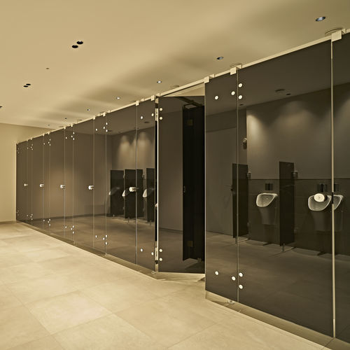 Hartglas-Sanitärkabine - NOXX&reg; SMART - KEMMLIT-Bauelemente GmbH - für Toiletten / für öffentliche Einrichtungen / feuchtebeständig