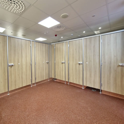 HPL-Sanitärkabine - cronus NR® - KEMMLIT-Bauelemente GmbH - Aluminium / für Toiletten / für öffentliche Einrichtungen