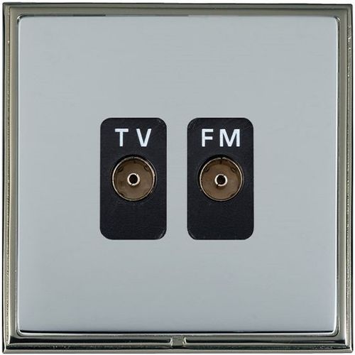 Antennensteckdose - LINEA-SCALA CFX® - Hamilton Litestat - Funk / doppelt / wandmontiert