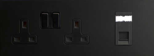 IT-Steckdose - SHEER CFX® - Hamilton Litestat - Telefon / doppelt / wandmontiert