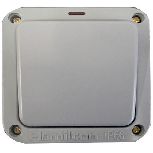 Druckschalter - ELMR21NGY - Hamilton Litestat - Aufputz / doppelt / modern