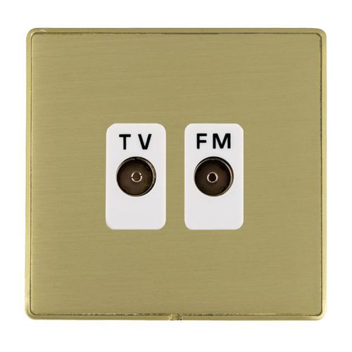 Antennensteckdose - Linea-Duo CFX - Hamilton Litestat - Funk / doppelt / wandmontiert