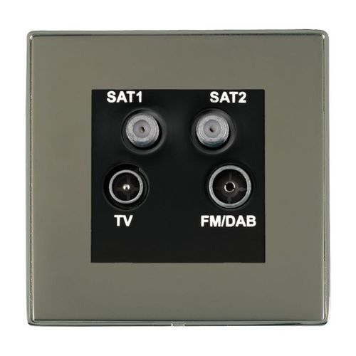 Antennensteckdose - Linea-Duo CFX - Hamilton Litestat - SAT / Funk / Mehrfach