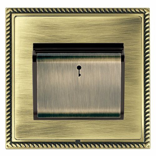 Kartenschalter - Linea-Georgian CFX - Hamilton Litestat - Einbau / Messing / klassisch