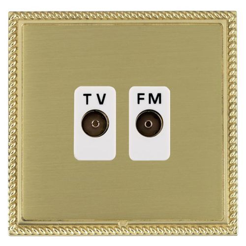 Antennensteckdose - LINEA-GEORGIAN CFX® - Hamilton Litestat - Funk / doppelt / wandmontiert