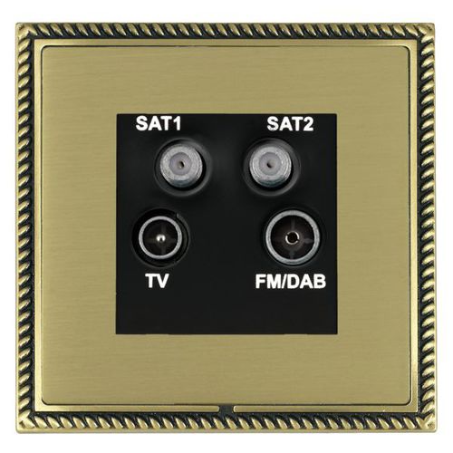Antennensteckdose - LINEA-GEORGIAN CFX® - Hamilton Litestat - SAT / Funk / Mehrfach