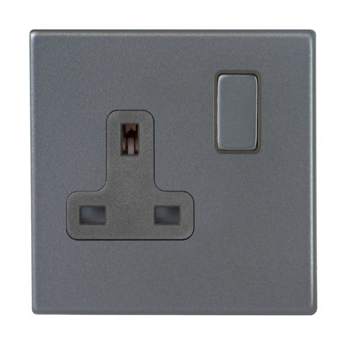 Doppelte Steckdose - Hartland G2 - Hamilton Litestat - wandmontiert / Unterputz / Metall