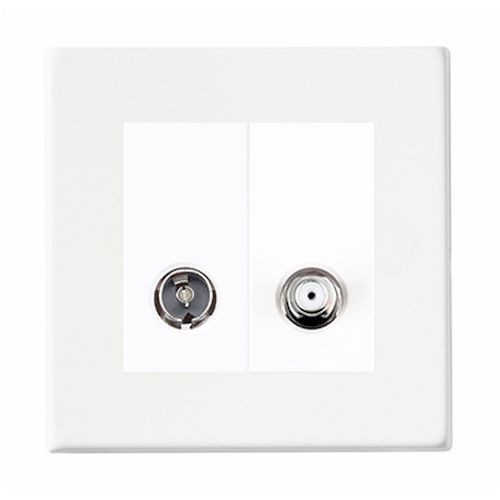 Antennensteckdose - HARTLAND CFX® COLOURS - Hamilton Litestat - Funk / doppelt / wandmontiert