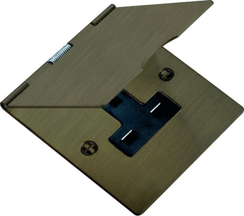 Bodenstehende Steckdose - Sheer - Hamilton Litestat - Unterputz / Metall / modern