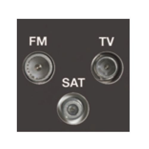 Antennensteckdose - EuroFix - Hamilton Litestat - SAT / Funk / 3-fach