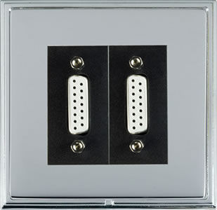 Multimediasteckdose - LINEA-SCALA CFX® - Hamilton Litestat - doppelt / wandmontiert / Unterputz