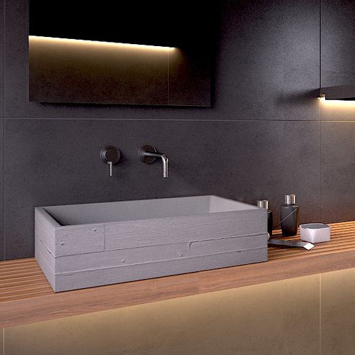 Aufsatzwaschbecken - IN VIVO 60 - Urbi et Orbi - Beton / rechteckig / modern
