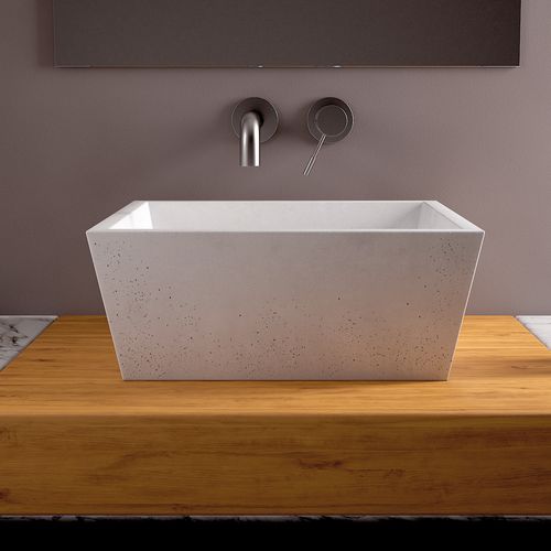Aufsatzwaschbecken - CONICIS 40 - Urbi et Orbi - Beton / rechteckig / modern