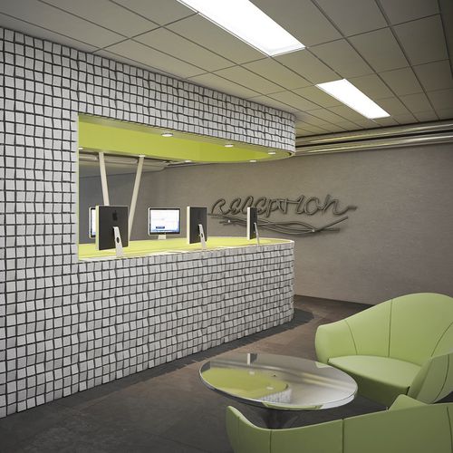 Betonfliesen - PLANTED CUBES - Urbi et Orbi - 3D / für den Innenraum / Wand