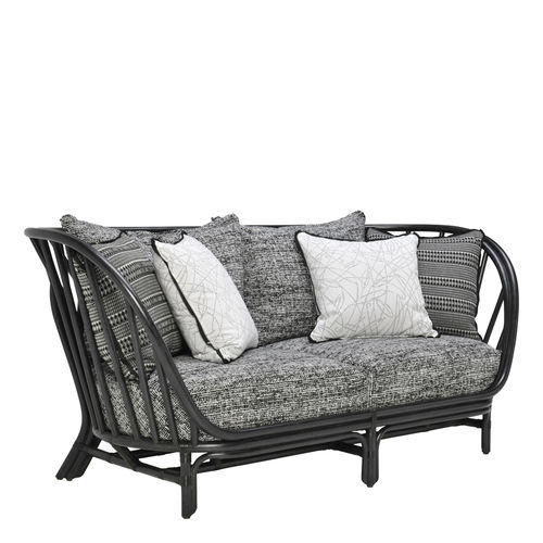 Klassisches Sofa - KYOTO  - JANUS et Cie - für Garten / grau / Rattan