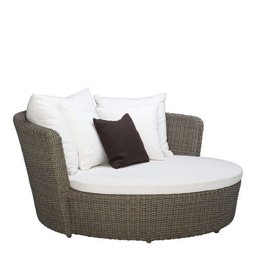 Klassische Récamiere - SHELL  - JANUS et Cie - Aluminium / Synthetikfaser / für Garten