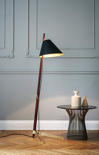Stehleuchte - BILLY BL ILSE CRAWFORD EDITION - Kalmar Werkstaetten - Metall / Rosenholz / modern