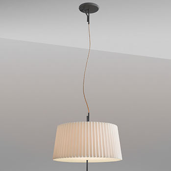 Hängelampe - FLIEGENBEIN HL - Kalmar Werkstaetten - Metall / Seide / modern