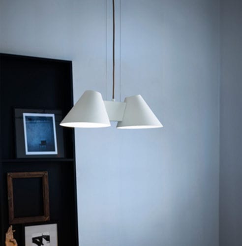 Hängelampe - BILLY HL - Kalmar Werkstaetten - lackiertes Metall / modern / mit Kabel