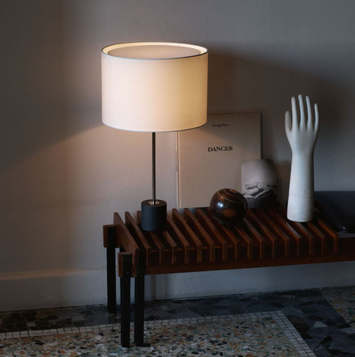 Tischlampe - KILO TL - Kalmar Werkstaetten - Stahl / Stoff / modern