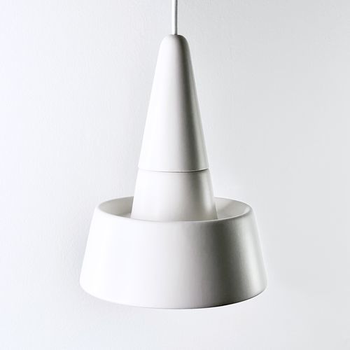 Hängelampe - SMALL LIGHT 2.0_glossy white - neo - Keramik / minimalistisches Design / mit Kabel
