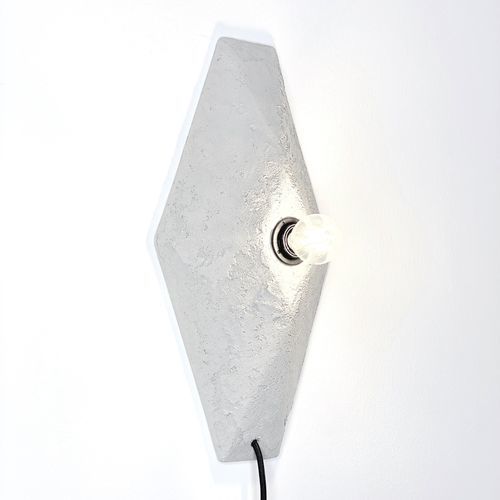 Wandleuchte / minimalistisches Design - VECTOR_concrete - neo - für den Innenraum / Keramik / rautenförmig