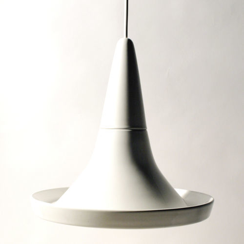 Hängelampe - SMALL LIGHT 4.0_glossy white - neo - Keramik / minimalistisches Design / mit Kabel