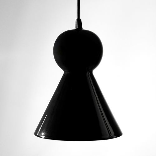 Hängelampe - LOVER 2.0_glossy black - neo - Keramik / minimalistisches Design / mit Kabel